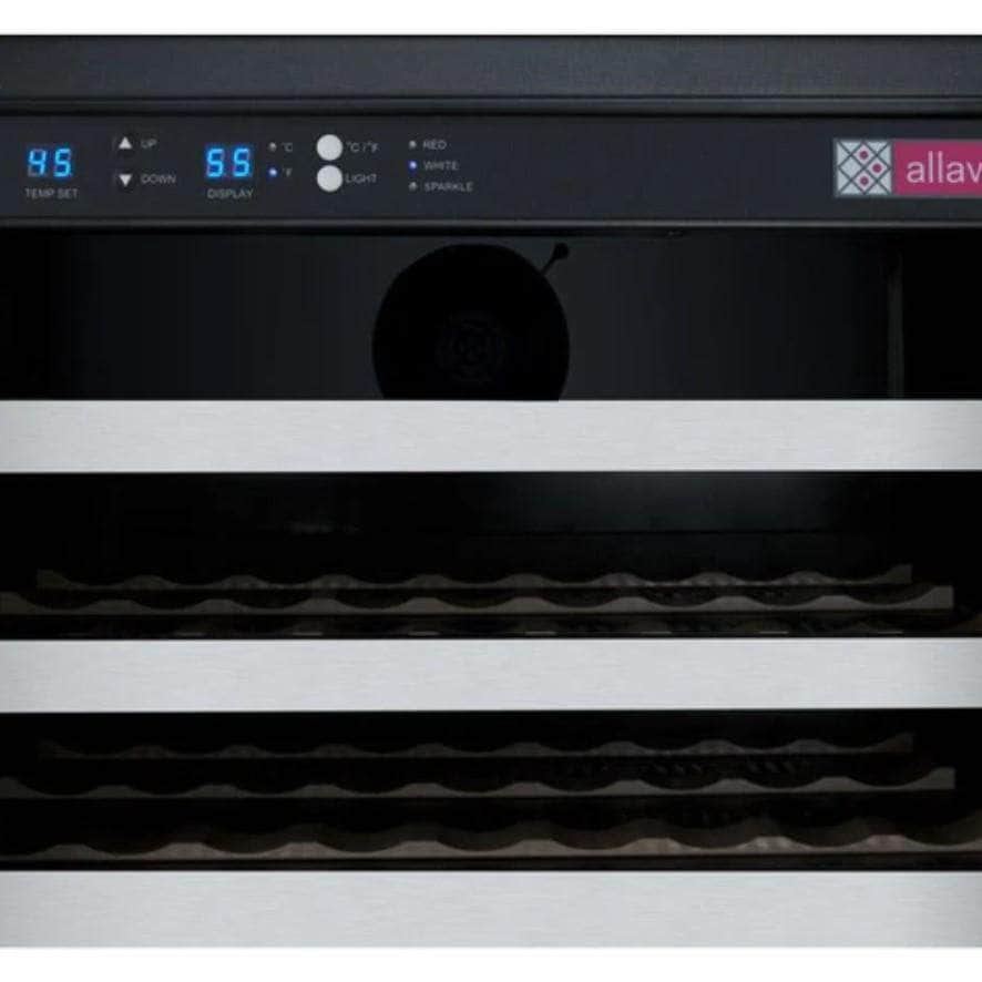 Allavino 24" Wide FlexCount II Tru-Vino Series 56 Bottle Single Zone Stainless Steel Right Hinge Wine Refrigerator (VSWR56-1SR20)
