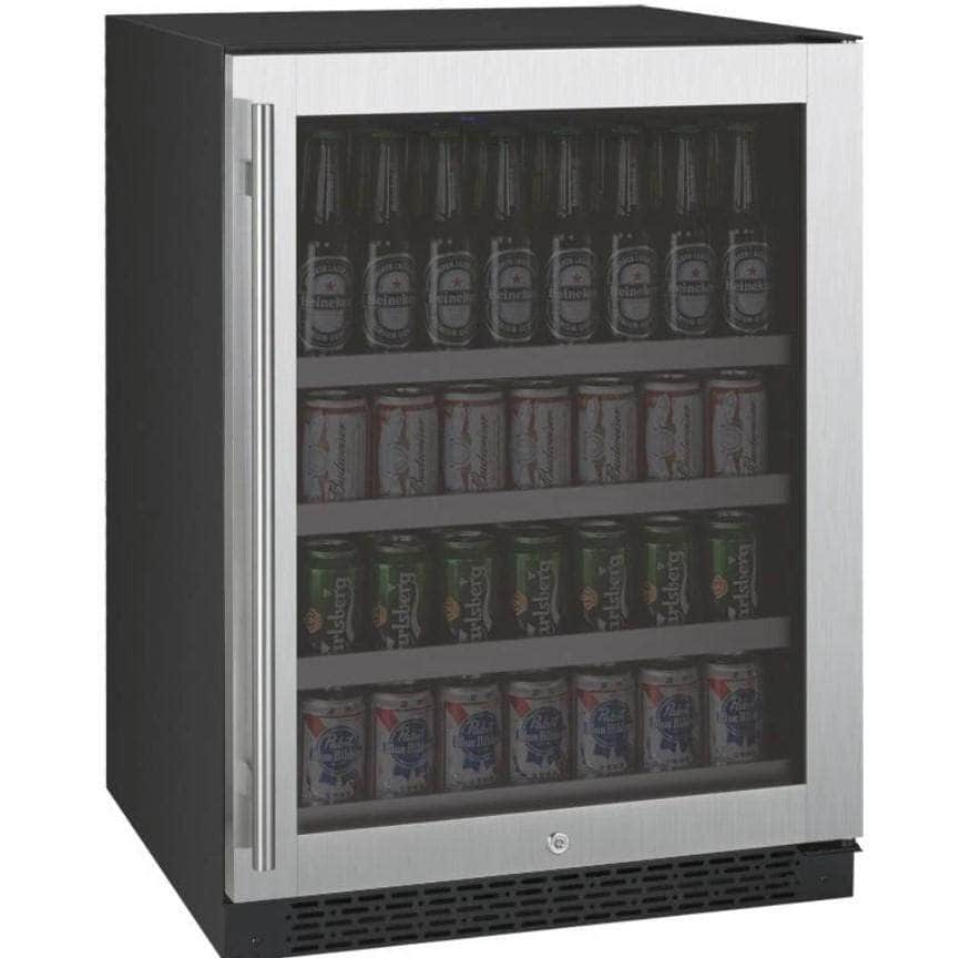 Allavino 24" Wide FlexCount II Tru-Vino Stainless Steel Left Hinge Beverage Center (VSBC24-SL20) - PrimeFair