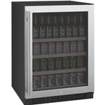 Allavino 24" Wide FlexCount II Tru-Vino Stainless Steel Left Hinge Beverage Center (VSBC24-SL20) - PrimeFair