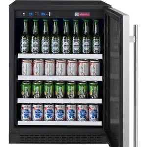 Allavino 24" Wide FlexCount II Tru-Vino Stainless Steel Right Hinge Beverage Center (VSBC24-SR20) - PrimeFair