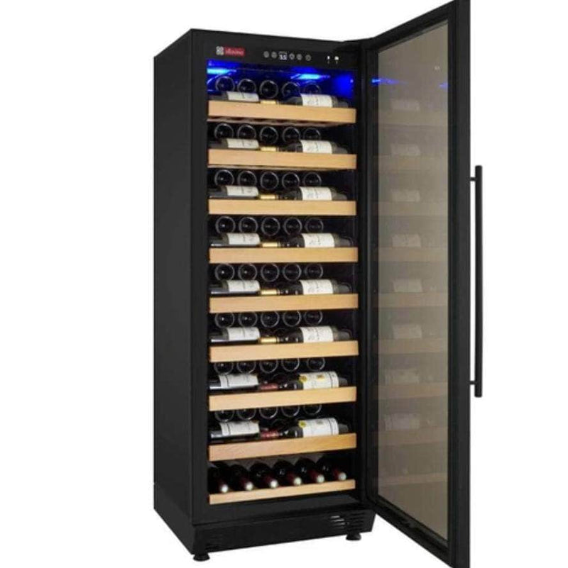 Allavino 24" Wide Vite II 99 Bottle Single Zone Black Right Hinge Wine Refrigerator (YHWR115-1BR20) - PrimeFair