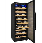 Allavino 24" Wide Vite II 99 Bottle Single Zone Black Right Hinge Wine Refrigerator (YHWR115-1BR20) - PrimeFair
