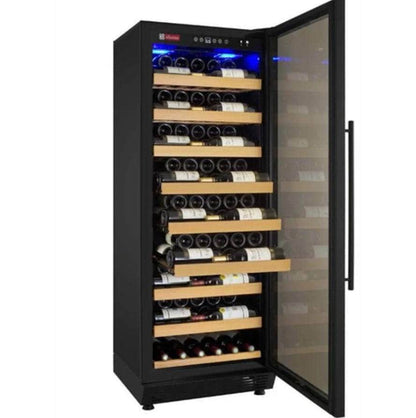 Allavino 24" Wide Vite II 99 Bottle Single Zone Black Right Hinge Wine Refrigerator (YHWR115-1BR20) - PrimeFair
