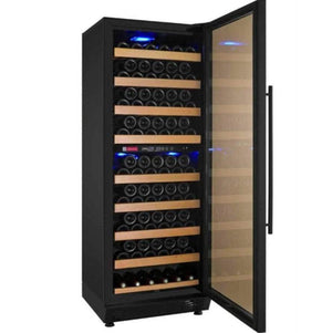 Allavino 24" Wide Vite II Tru-Vino 99 Bottle Dual Zone Black Right Hinge Wine Refrigerator (YHWR99-2BR20) - PrimeFair
