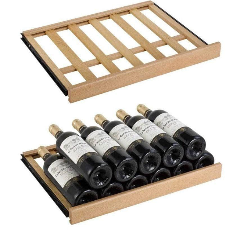 Allavino 24" Wide Vite II Tru-Vino 99 Bottle Dual Zone Black Right Hinge Wine Refrigerator (YHWR99-2BR20) - PrimeFair