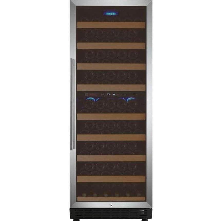 Allavino 24" Wide Vite II Tru-Vino 99 Bottle Dual Zone Stainless Steel Right Hinge Wine Refrigerator (YHWR99-2SR20) - PrimeFair