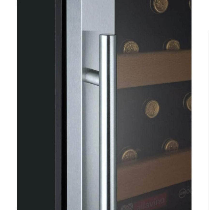 Allavino 24" Wide Vite II Tru-Vino 99 Bottle Dual Zone Stainless Steel Right Hinge Wine Refrigerator (YHWR99-2SR20) - PrimeFair