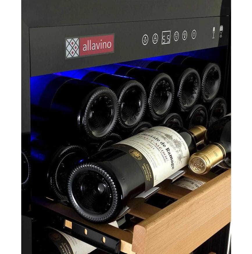 Allavino 24" Wide Vite II Tru-Vino 99 Bottle Single Zone Stainless Steel Right Hinge Wine Refrigerator (YHWR115-1SR20) - PrimeFair
