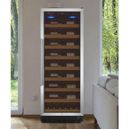 Allavino 24" Wide Vite II Tru-Vino 99 Bottle Single Zone Stainless Steel Right Hinge Wine Refrigerator (YHWR115-1SR20) - PrimeFair