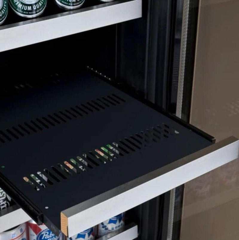 Allavino 30" Wide FlexCount II Tru-Vino 30 Bottle/88 Can Dual Zone Stainless Steel Built-In Wine Refrigerator/Beverage Center (VSWB30-2SF20) - PrimeFair