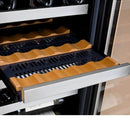 Allavino 30" Wide FlexCount II Tru-Vino 30 Bottle/88 Can Dual Zone Stainless Steel Built-In Wine Refrigerator/Beverage Center (VSWB30-2SF20) - PrimeFair