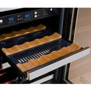 Allavino 30" Wide FlexCount II Tru-Vino 30 Bottle/88 Can Dual Zone Stainless Steel Side-by-Side Wine Refrigerator/Beverage Center (3Z-VSWB15-3S20) - PrimeFair