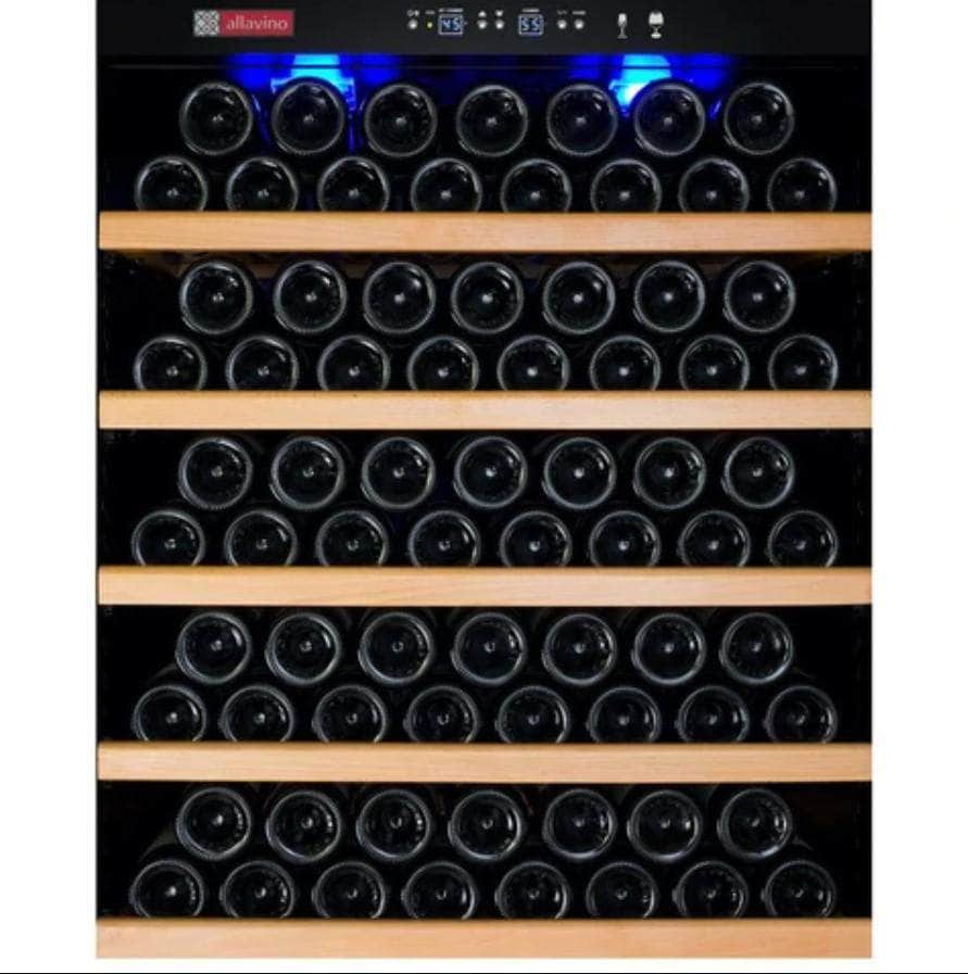 Allavino 32" Wide Vite II Tru-Vino 277 Bottle Single Zone Stainless Steel Left Hinge Wine Refrigerator (YHWR305-1SL20) - PrimeFair