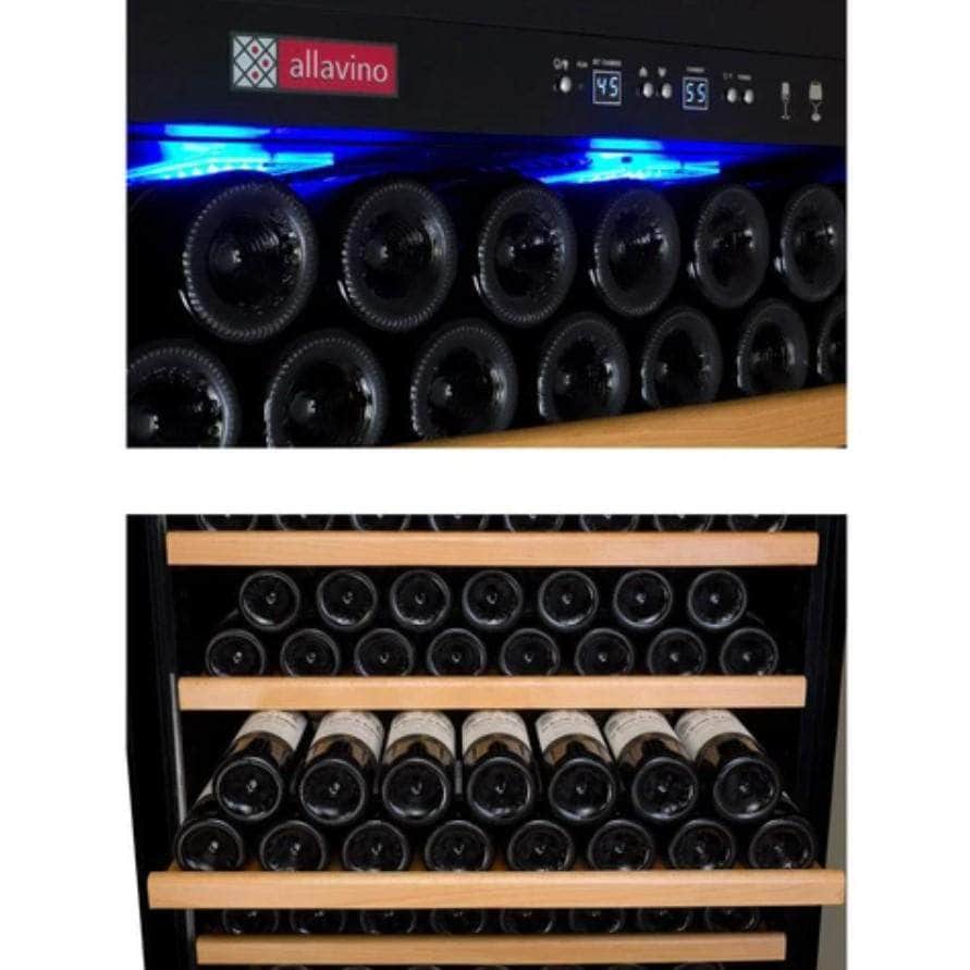 Allavino 32" Wide Vite II Tru-Vino 277 Bottle Single Zone Stainless Steel Right Hinge Wine Refrigerator (YHWR305-1SR20) - PrimeFair