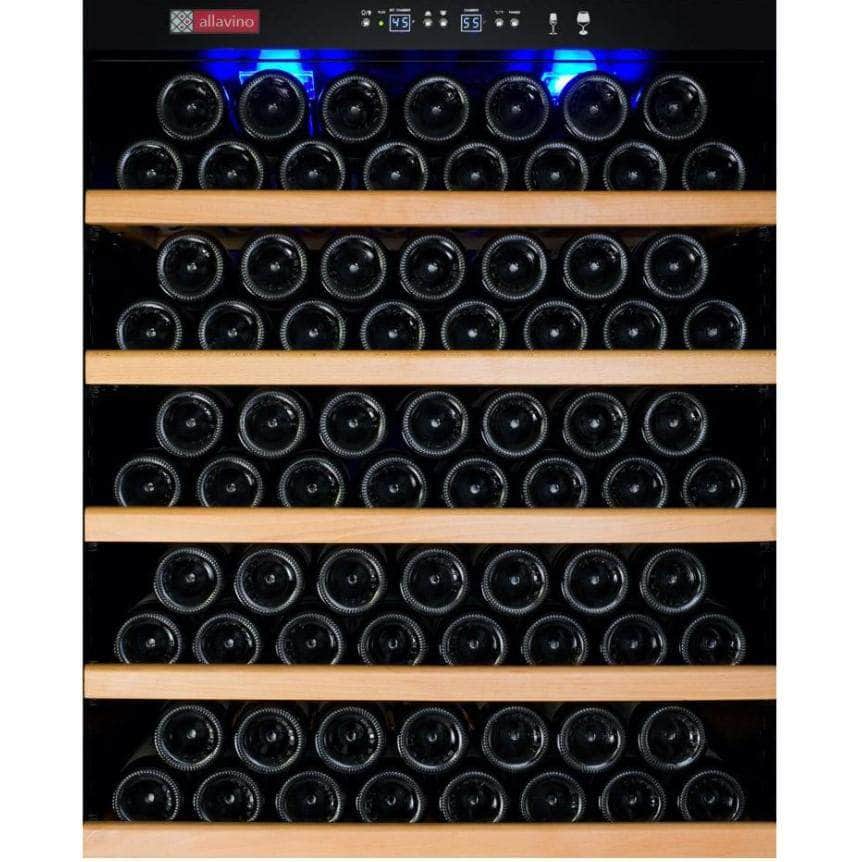 Allavino 32" Wide Vite II Tru-Vino 277 Bottle Single Zone Stainless Steel Right Hinge Wine Refrigerator (YHWR305-1SR20) - PrimeFair