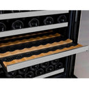 Allavino 47" Wide FlexCount II Series 56 Bottle/154 Can Dual Zone Stainless Steel Side-by-Side Wine Refrigerator/Beverage Center (3Z-VSWB24-2S20) - PrimeFair