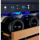 Allavino 47" Wide FlexCount II Tru-Vino 112 Bottle Dual Zone Black Side-by-Side Wine Refrigerator (2X-VSWR56-1B20) - PrimeFair