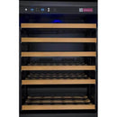 Allavino 47" Wide FlexCount II Tru-Vino 112 Bottle Dual Zone Black Side-by-Side Wine Refrigerator (2X-VSWR56-1B20) - PrimeFair