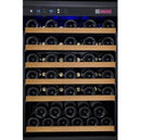 Allavino 47" Wide FlexCount II Tru-Vino 112 Bottle Dual Zone Black Side-by-Side Wine Refrigerator (2X-VSWR56-1B20) - PrimeFair