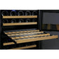 Allavino 47" Wide FlexCount II Tru-Vino 112 Bottle Four Zone Black Side-by-Side Wine Refrigerator (2X-VSWR56-2B20) - PrimeFair