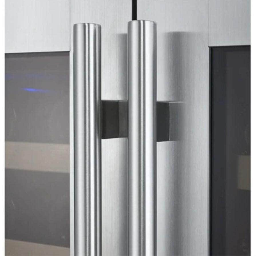 Allavino 47" Wide FlexCount II Tru-Vino 112 Bottle Four Zone Stainless Steel Side-by-Side Wine Refrigerator (2X-VSWR56-2S20) - PrimeFair