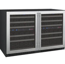 Allavino 47" Wide FlexCount II Tru-Vino 112 Bottle Four Zone Stainless Steel Side-by-Side Wine Refrigerator (2X-VSWR56-2S20) - PrimeFair