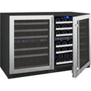 Allavino 47" Wide FlexCount II Tru-Vino 112 Bottle Four Zone Stainless Steel Side-by-Side Wine Refrigerator (2X-VSWR56-2S20) - PrimeFair