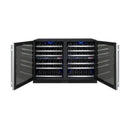 Allavino 47" Wide FlexCount II Tru-Vino 112 Bottle Four Zone Stainless Steel Side-by-Side Wine Refrigerator (2X-VSWR56-2S20) - PrimeFair