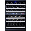 Allavino 47" Wide FlexCount II Tru-Vino 112 Bottle Four Zone Stainless Steel Side-by-Side Wine Refrigerator (2X-VSWR56-2S20) - PrimeFair