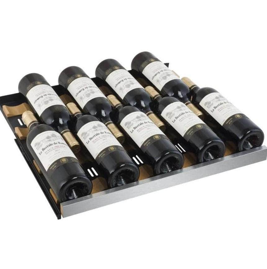 Allavino 47" Wide FlexCount II Tru-Vino 112 Bottle Four Zone Stainless Steel Side-by-Side Wine Refrigerator (2X-VSWR56-2S20) - PrimeFair
