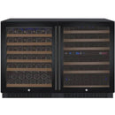 Allavino 47" Wide FlexCount II Tru-Vino 112 Bottle Three Zone Black Side-by-Side Wine Refrigerator (3Z-VSWR5656-B20) - PrimeFair
