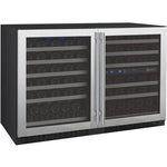 Allavino 47" Wide FlexCount II Tru-Vino 112 Bottle Three Zone Stainless Steel Side-by-Side Wine Refrigerator (3Z-VSWR5656-S20) - PrimeFair