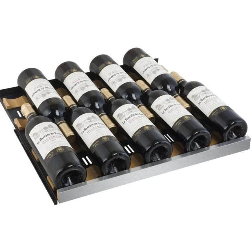 Allavino 47" Wide FlexCount II Tru-Vino 112 Bottle Three Zone Stainless Steel Side-by-Side Wine Refrigerator (3Z-VSWR5656-S20) - PrimeFair