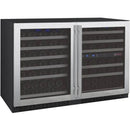 Allavino 47" Wide FlexCount II Tru-Vino 112 Bottle Three Zone Stainless Steel Side-by-Side Wine Refrigerator (3Z-VSWR5656-S20) - PrimeFair