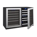 Allavino 47" Wide FlexCount II Tru-Vino 112 Bottle Three Zone Stainless Steel Side-by-Side Wine Refrigerator (3Z-VSWR5656-S20) - PrimeFair