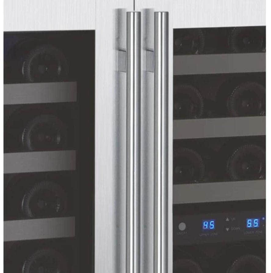 Allavino 47" Wide FlexCount II Tru-Vino 112 Bottle Three Zone Stainless Steel Side-by-Side Wine Refrigerator (3Z-VSWR5656-S20) - PrimeFair