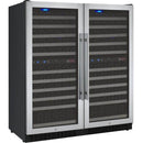 Allavino 47" Wide FlexCount II Tru-Vino 242 Bottle Four Zone Stainless Steel Side-by-Side Wine Refrigerator (2X-VSWR121-2S20) - PrimeFair