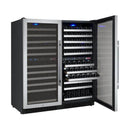 Allavino 47" Wide FlexCount II Tru-Vino 242 Bottle Four Zone Stainless Steel Side-by-Side Wine Refrigerator (2X-VSWR121-2S20) - PrimeFair