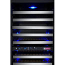 Allavino 47" Wide FlexCount II Tru-Vino 242 Bottle Four Zone Stainless Steel Side-by-Side Wine Refrigerator (2X-VSWR121-2S20) - PrimeFair