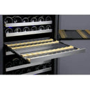 Allavino 47" Wide FlexCount II Tru-Vino 242 Bottle Four Zone Stainless Steel Side-by-Side Wine Refrigerator (2X-VSWR121-2S20) - PrimeFair