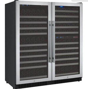 Allavino 47" Wide FlexCount II Tru-Vino 249 Bottle Three Zone Stainless Steel Side-by-Side Wine Refrigerator (3Z-VSWR2128-S20) - PrimeFair