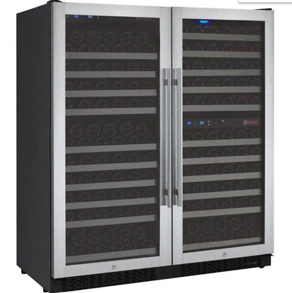 Allavino 47" Wide FlexCount II Tru-Vino 249 Bottle Three Zone Stainless Steel Side-by-Side Wine Refrigerator (3Z-VSWR2128-S20) - PrimeFair