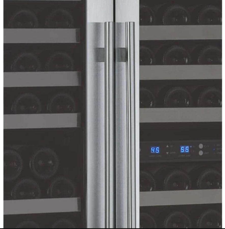 Allavino 47" Wide FlexCount II Tru-Vino 249 Bottle Three Zone Stainless Steel Side-by-Side Wine Refrigerator (3Z-VSWR2128-S20) - PrimeFair