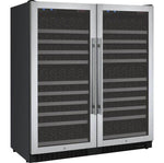 Allavino 47" Wide FlexCount II Tru-Vino 256 Bottle Dual Zone Stainless Steel Side-by-Side Wine Refrigerator (2X-VSWR128-1S20) - PrimeFair