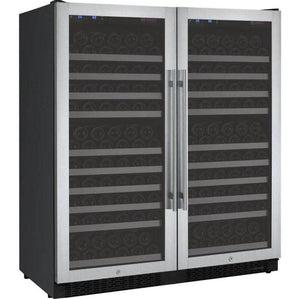 Allavino 47" Wide FlexCount II Tru-Vino 256 Bottle Dual Zone Stainless Steel Side-by-Side Wine Refrigerator (2X-VSWR128-1S20) - PrimeFair