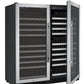 Allavino 47" Wide FlexCount II Tru-Vino 256 Bottle Dual Zone Stainless Steel Side-by-Side Wine Refrigerator (2X-VSWR128-1S20) - PrimeFair