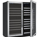 Allavino 47" Wide FlexCount II Tru-Vino 256 Bottle Dual Zone Stainless Steel Side-by-Side Wine Refrigerator (2X-VSWR128-1S20) - PrimeFair