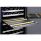 Allavino 47" Wide FlexCount II Tru-Vino 256 Bottle Dual Zone Stainless Steel Side-by-Side Wine Refrigerator (2X-VSWR128-1S20) - PrimeFair