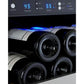 Allavino 47" Wide FlexCount II Tru-Vino 256 Bottle Dual Zone Stainless Steel Side-by-Side Wine Refrigerator (2X-VSWR128-1S20) - PrimeFair