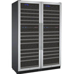 Allavino 47" Wide FlexCount II Tru-Vino 344 Bottle Four-Zone Stainless Steel Side-by-Side Wine Refrigerator (2X-VSWR172-2S20) - PrimeFair